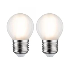 Paulmann No. 28639 LED Tropfen 5 Watt E27 Warmweiß Matt 2er Set