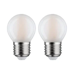 Paulmann No. 28639 LED Tropfen 5 Watt E27 Warmweiß Matt 2er Set