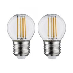 Paulmann No. 28640 LED Tropfen 5 Watt E27 Warmweiß Klar 2er Set