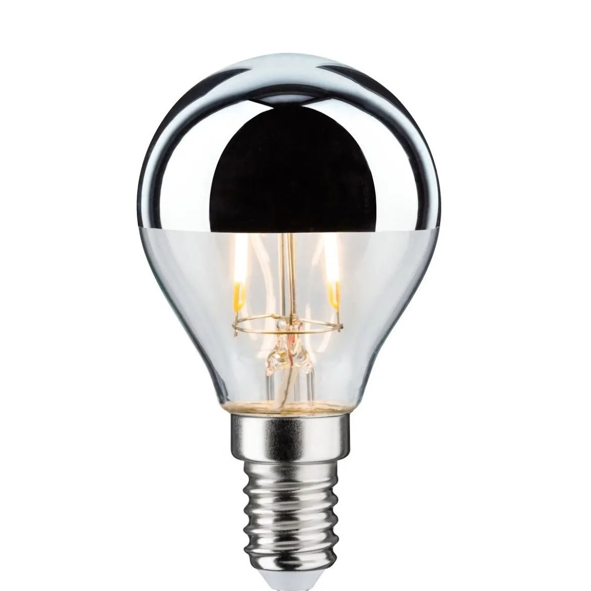 Paulmann No. 28663 LED Tropfen 2,6W E14 Kopfspiegel Silber Warmweiß