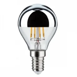 Paulmann No. 28667 LED Tropfen 4,8W E14 Kopfspiegel Silber Warmweiß dimmbar