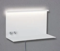 Paulmann No. 78919 LED Wandleuchte mit Ablage Jarina 4,5W & 1,6W Weiß