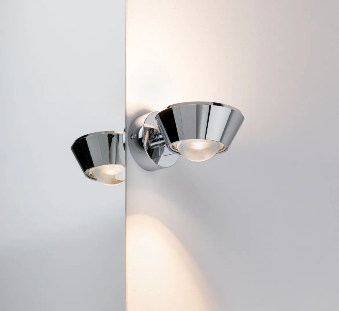 Paulmann No. 70947 LED Wandleuchte Sabik chrom dimmbar IP44