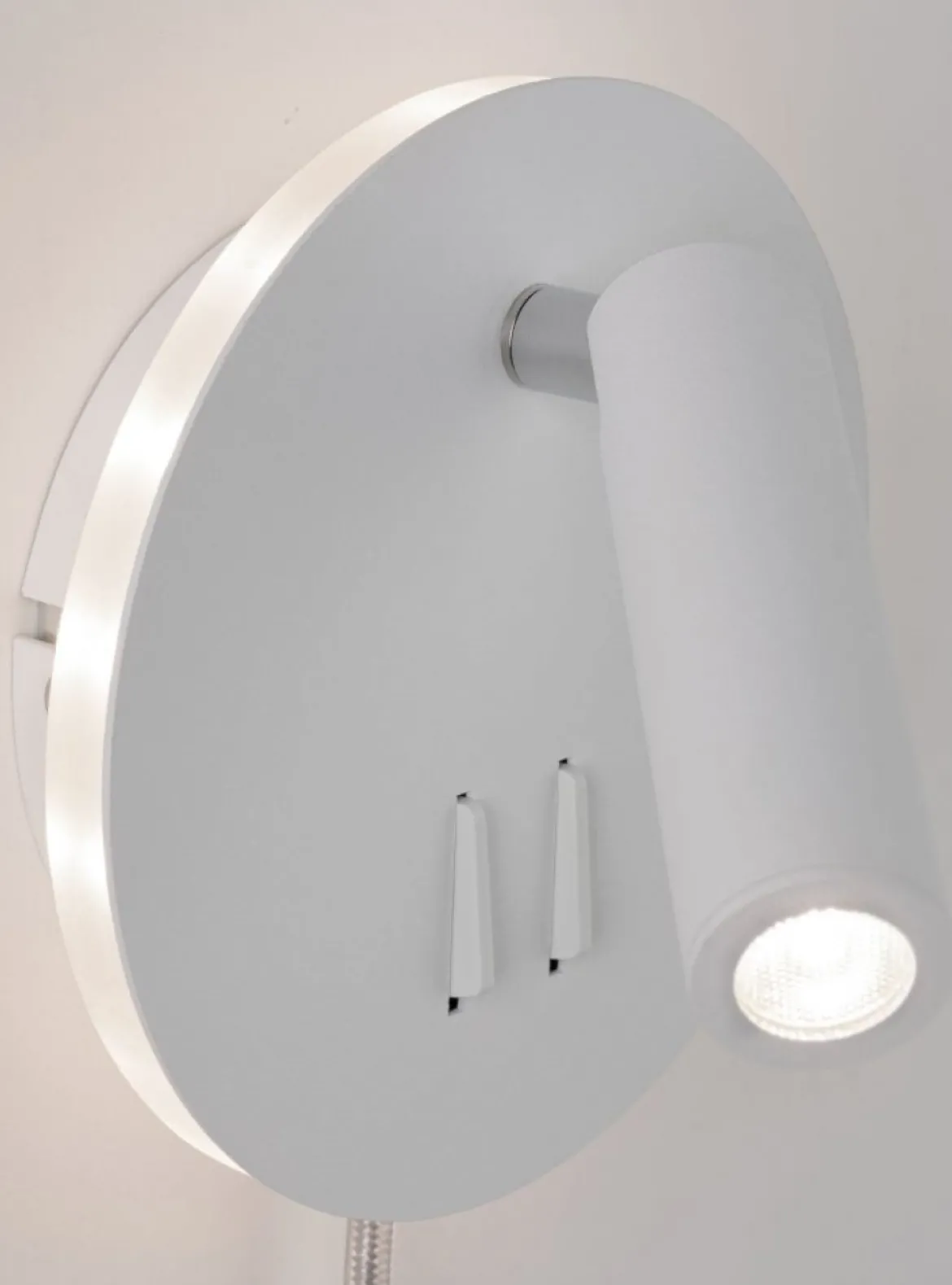 Paulmann No. 78918 LED Wandleuchte Tabari 4W beleuchteter Rand Weiß Chrom 3000K