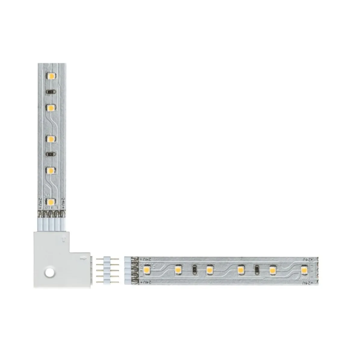 Paulmann No. 70616 MaxLED Eckverbinder 90° Weiß 4er-Pack inkl. 8 Steckverbinder