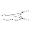 Paulmann No. 79813 MaxLED Y-Splitter 1 zu 2 Verteilung 30 cm Weiß