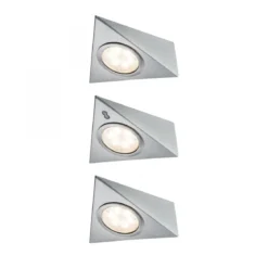 Paulmann No. 93572 Möbel Aufbauleuchte LED mit Näherungssensor 3er-Set inkl. LED-Modul 3x2,8W