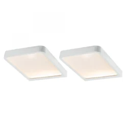 Paulmann No. 93583 Möbel Aufbauleuchte LED Vane eckig 2er-Set inklusive LED-Modul
