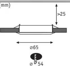 Paulmann No. 93554 Möbeleinbauleuchten-Set Micro Line LED Weiß, 3er Set