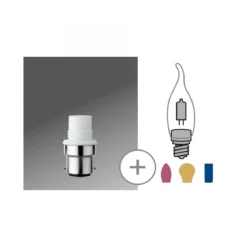 Paulmann No. 54927 Minihalogen Sockel für G9 Stiftsockel B22d 230V Weiß