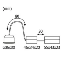 Paulmann No. 94306 Nova mini LED Modul Coin 4W 2.700K 230V