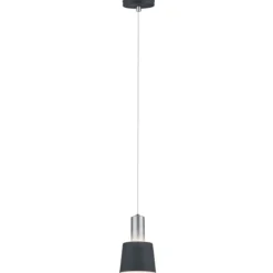 Paulmann No. 79691 Pendelleuchte Neordic Haldar Dunkelgrau, Chrom matt E14