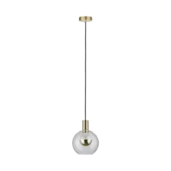 Paulmann No. 79725 Pendelleuchte Neordic Jungle Esben E27 Klarglas, Messing