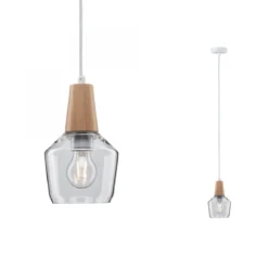 Paulmann No. 79745 Pendelleuchte Neordic Yva Glas Holz E27