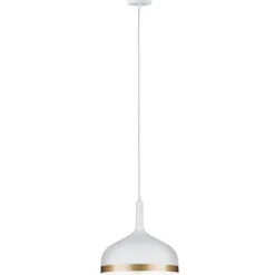 Paulmann No. 79628 Pendelleuchte Neordic Embla Weiß, Gold E27