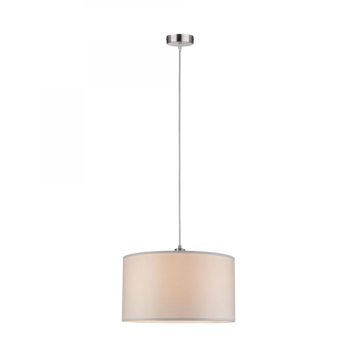 Paulmann No. 70924 Pendelleuchte Tessa Creme, Eisen gebürstet 45 cm