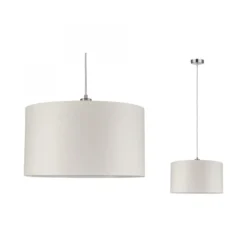 Paulmann No. 70924 Pendelleuchte Tessa Creme, Eisen gebürstet 45 cm