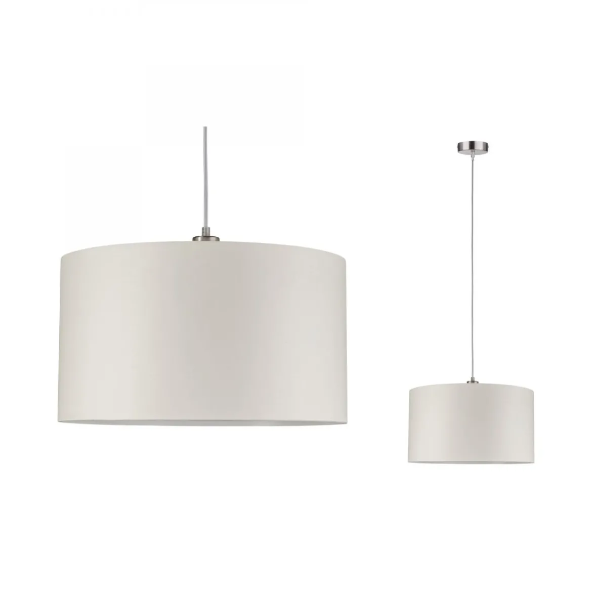 Paulmann No. 70924 Pendelleuchte Tessa Creme, Eisen gebürstet 45 cm