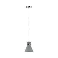 Paulmann No. 70890 Pendelleuchte Verve 1-flammig E27, IP 44, Beton, Chrom