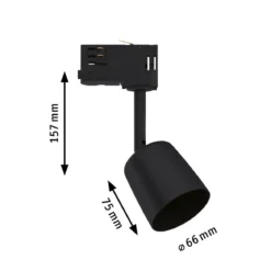Paulmann No. 95532 ProRail3 3-Phasen Schienensystem Spot Cover GU10 max.10W Schwarz