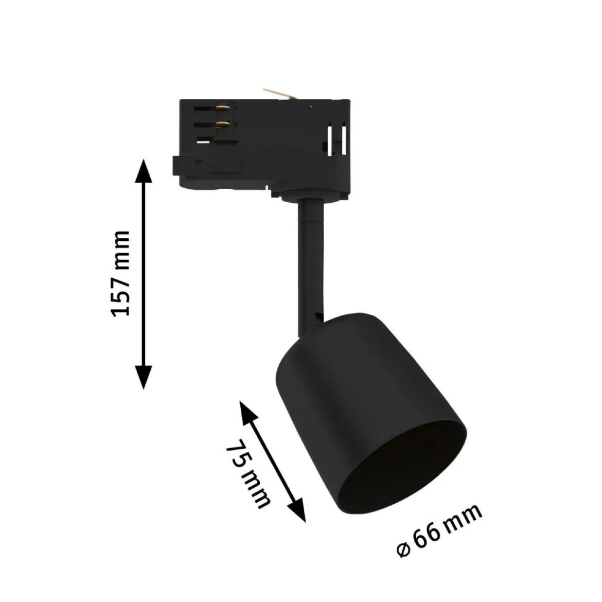 Paulmann No. 95532 ProRail3 3-Phasen Schienensystem Spot Cover GU10 max.10W Schwarz