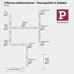 Paulmann No. 91385 ProRail3 3-Phasen Schienensystem Pendeladapter Universal Silber