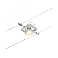 Paulmann No. 94431 Seilspot Mac II Chrom matt ohne Leuchtmittel GU5,3 DC 60VA