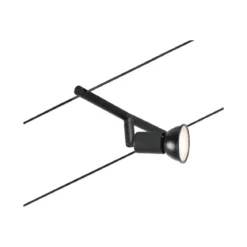 Paulmann No. 94447 Seilspot Salt Schwarz ohne Leuchtmittel max. 10W GU5,3 DC 60VA