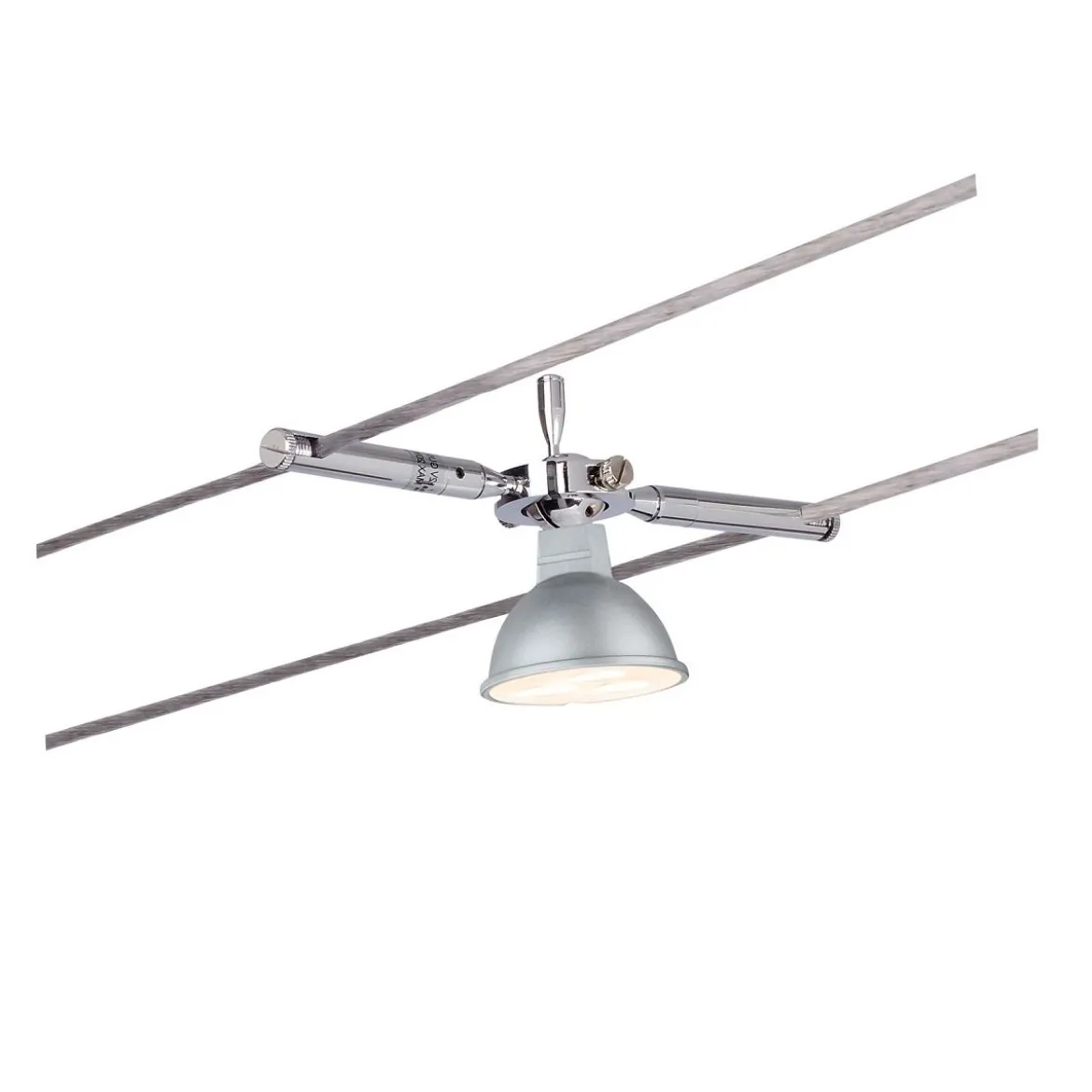 Paulmann No. 94147 Seilspot Togo Chrom ohne Leuchtmittel, max. 10W GU5,3