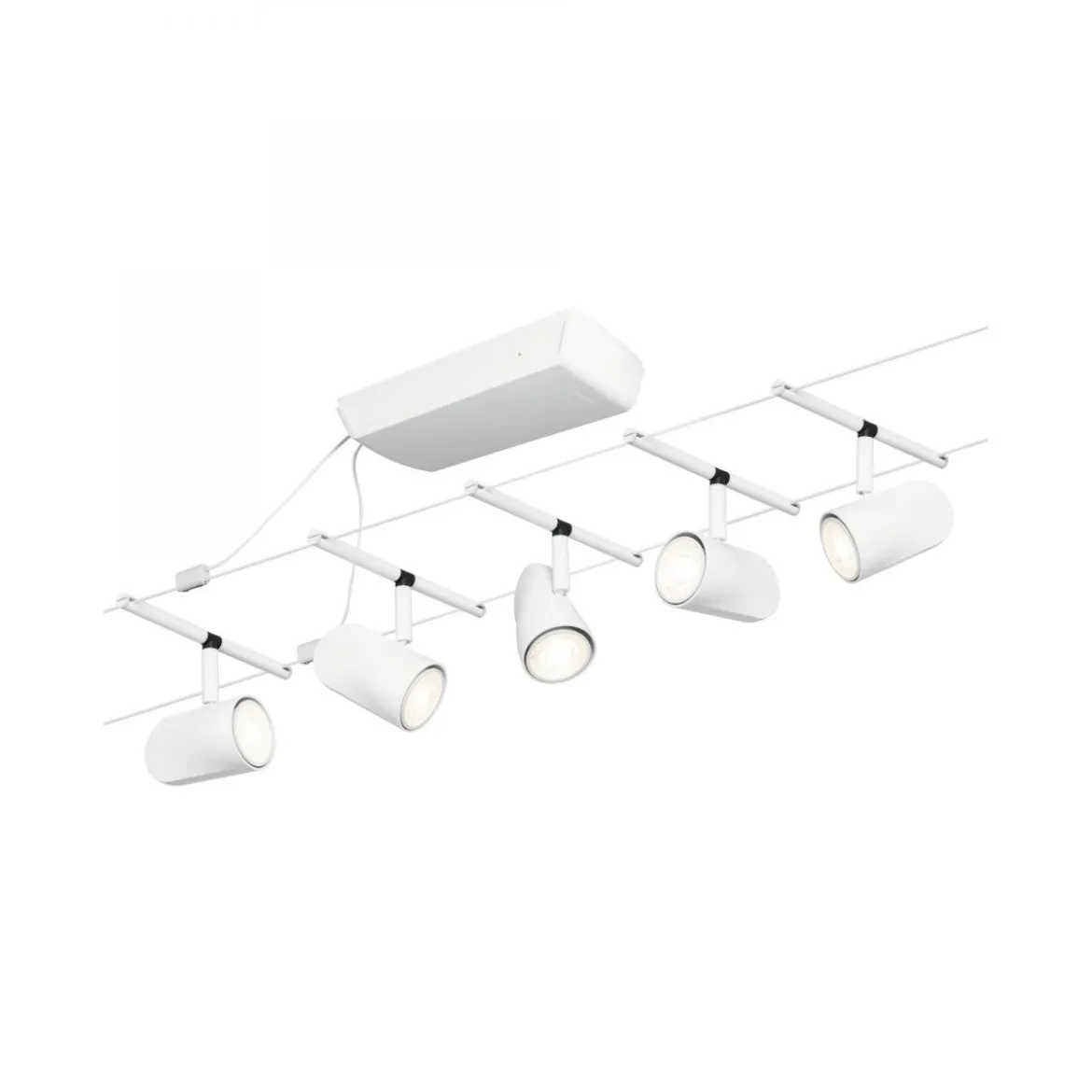 Paulmann No. 94467 Seilsystem Cup Basisset Weiß 5x max.10W DC 60VA