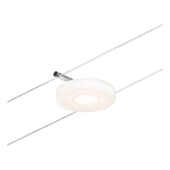 Paulmann No. 94426 Seilsystem DiscLED 5 Spots Chrom Satin 3000K DC 60VA