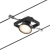 Paulmann No. 94434 Seilsystem Mac II 5 Spots Schwarz matt ohne Leuchtmittel DC 60VA
