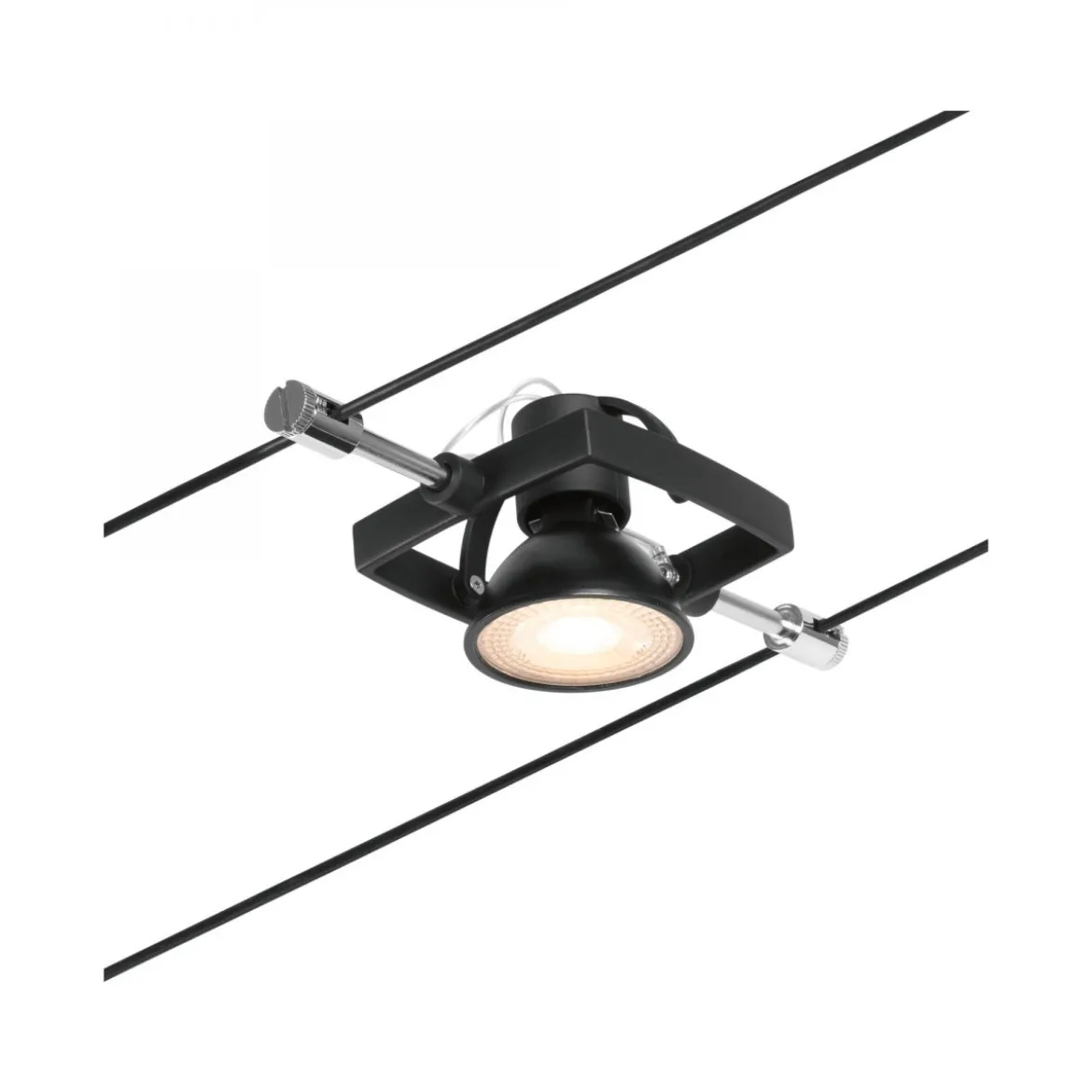 Paulmann No. 94435 Seilsystem Mac II Spot Schwarz matt ohne Leuchtmittel DC