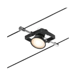 Paulmann No. 94435 Seilsystem Mac II Spot Schwarz matt ohne Leuchtmittel DC