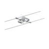 Paulmann No. 94133 Seilsystem Mac II Chrom matt mit 5 Spots ohne Leuchtmittel, max. 10W GU5,3