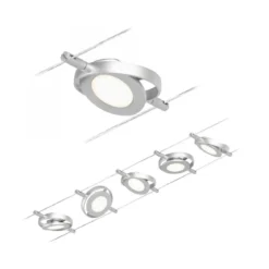 Paulmann No. 94414 Seilsystem RoundMac LED 5 Spots Chrom matt Chrom 3000K DC 60VA