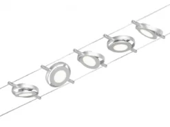 Paulmann No. 94414 Seilsystem RoundMac LED 5 Spots Chrom matt Chrom 3000K DC 60VA