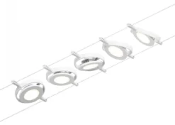 Paulmann No. 94416 Seilsystem RoundMac LED 5 Spots Weiß Chrom 3000K DC 60VA