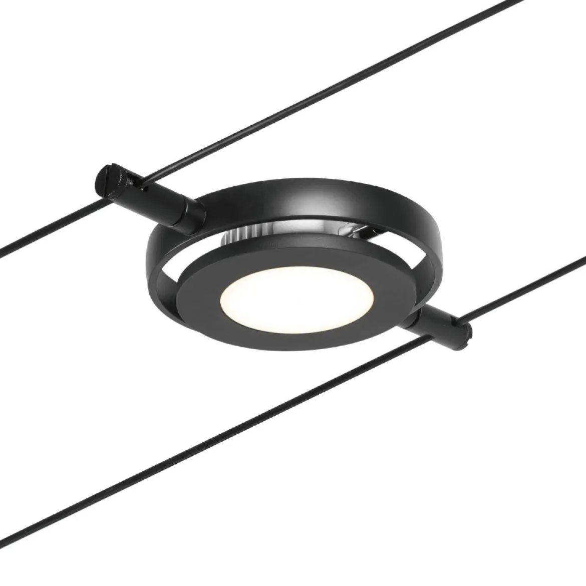 Paulmann No. 94418 Seilsystem RoundMac LED 5 Spots Schwarz matt 3000K DC 60VA