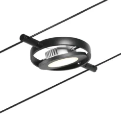 Paulmann No. 94418 Seilsystem RoundMac LED 5 Spots Schwarz matt 3000K DC 60VA