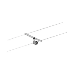 Paulmann No. 94145 Seilsystem Salt Chrom matt mit 5 Spots ohne Leuchtmittel, max. 10W GU5,3
