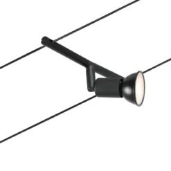 Paulmann No. 94446 Seilsystem Salt 5 Spots Schwarz ohne Leuchtmittel DC 60VA