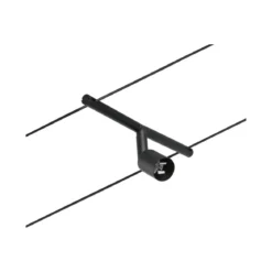 Paulmann No. 94446 Seilsystem Salt 5 Spots Schwarz ohne Leuchtmittel DC 60VA