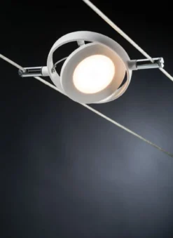 Paulmann No. 94106 Seilsystem-Set LED 6x4W RoundMac 230V/12V DC Weiß matt