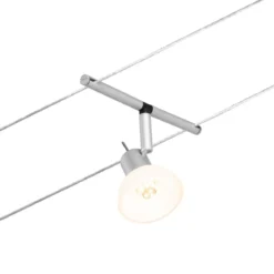 Paulmann No. 94448 Seilsystem Sheela 5 Spots Chrom matt ohne Leuchtmittel DC 60VA