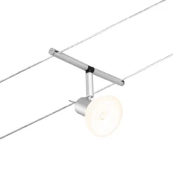 Paulmann No. 94448 Seilsystem Sheela 5 Spots Chrom matt ohne Leuchtmittel DC 60VA