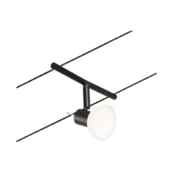 Paulmann No. 94450 Seilsystem Sheela 5 Spots Schwarz ohne Leuchtmittel DC 60VA