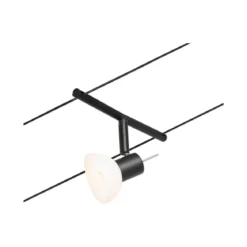 Paulmann No. 94450 Seilsystem Sheela 5 Spots Schwarz ohne Leuchtmittel DC 60VA