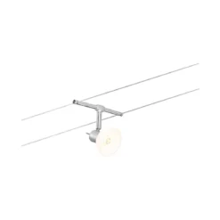 Paulmann No. 94136 Seilsystem Sheela Chrom matt mit 5 Spots ohne Leuchtmittel, max. 10W GU5,3