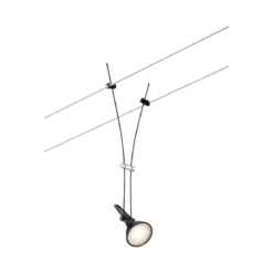 Paulmann No. 94489 Seilsystem Spot Comet Schwarz ohne Leuchtmittel GU5,3 DC60VA